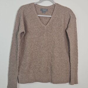 Natural Reflections Women's Brown V-Neck Sweater